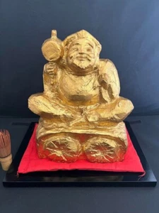 Vintage Bronze Daikokuten Sculpture Seibo Kitamura Feng Shui Good Fortune Japan - Picture 1 of 20