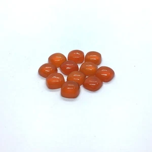 Natural Red Onyx Cushion Flat Back Cabochon Loose Gemstone For Making Jewelry - Picture 1 of 10