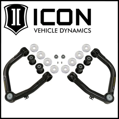 ICON Tubular Upper Control Arms Delta Joint Kit fits 2007-2021 Toyota Tundra Foto 1 de 4