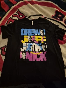 98 Grad Namen schwarz DREW JEFF JUSTIN NICK T-Shirt 2XL - Bild 1 von 4