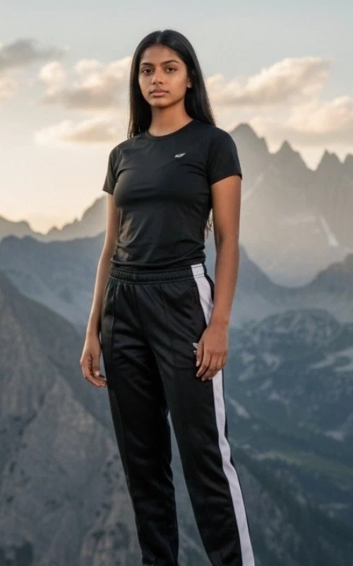 Pantalones de calentamiento para mujer TYR Alliance, talla M, negro/blanco Foto 1 de 4