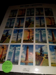 Us stamp Sheet 4409-13 Gulf Coast Lighthouses - Picture 1 of 1