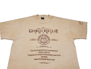 Vtg The Original Georgia Red Clay Shirt Amicalola Falls Size XL 1995 SS USA Made - Picture 1 of 11