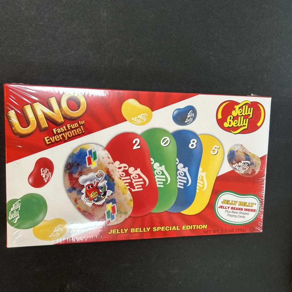 UNO Card Game Jelly Belly Special Edition 2012 Game Complete Sealed - Image 1 of 2