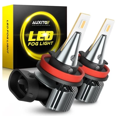 AUXITO H11 H8 LED Bombillas Amarillo Dorado Super Brillante Luz Antiniebla DRL Alta Potencia Foto 1 de 4