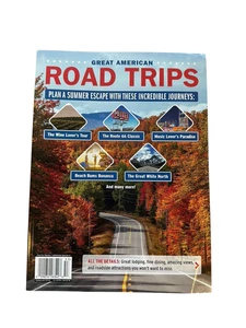 Great American Road Trips Travel Magazine Summer 2025 $15 Retail Lodging Dining - Picture 1 of 2