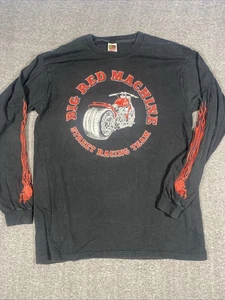 Vintage HELLS ANGELS SFV long sleeve T-shirt, XL Big Red Machine Support - Picture 1 of 9