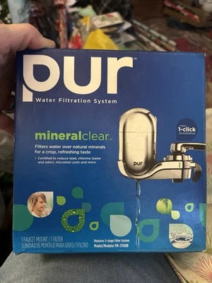 NEW PUR Advanced Faucet Water Filtration System MineralClear Chrome - Image 1 of 4