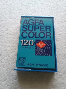 AGFA Super Color Blau 120 MC Kassette Tape gebraucht - Bild 1 von 7