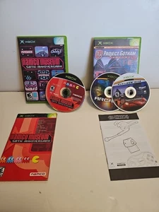  XBox Namco Museum 50th Anniversary & Project Gotham W/Arcade With Books - Picture 1 of 8