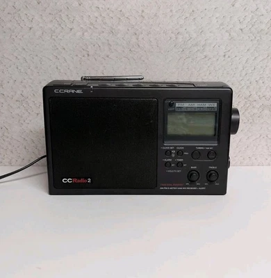 C Crane CC Radio 2 Portable AM/FM/2-Meter Ham/WX Receiver + Weather alert TESTED - Image 1 of 4
