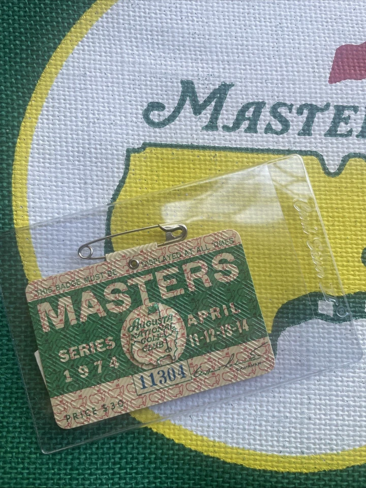 1974-Masters Badge-Augusta National-Gary Player Wins!! - Image 1 of 2