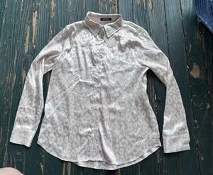 Camicia donna BTFBM taglia small misto poli rosa pallido con bottoni nuova - Foto 1 di 5