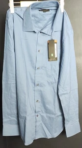 Banana Republic Men’s M Blue Long Sleeve Dress Shirt Slim Fit NWT - Foto 1 di 9