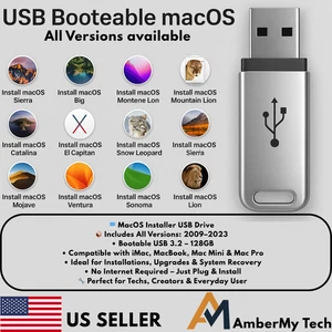 14 Systems in 1 Bootable USB 3.2 Flash Drive 128GB | OS Installation & Recovery - Picture 1 of 2