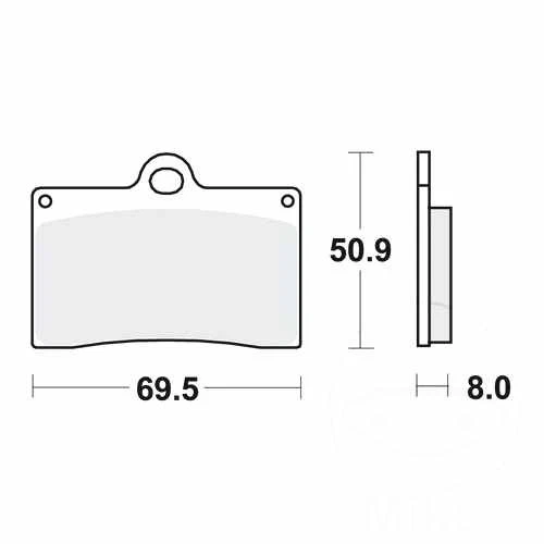 Pastillas de freno TRW sinterizadas MCB540SV para Husqvarna SMR 630 2004-2008 Foto 1 de 1