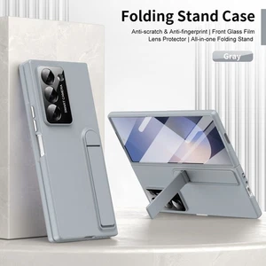 For Samsung Galaxy Z Fold7 6 5 4 3 Lens Protection Stand Case + Screen Protector - Picture 1 of 18