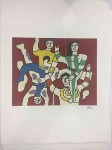 Fernand Leger Lithography Off Set CM 50x65 Signature On Slab With Cert - Picture 1 of 11