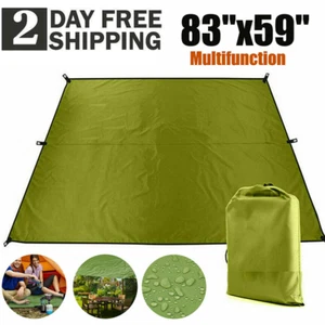 83"x59"Hammock Rain Fly Camping Tarp Waterproof Lightweight Rain Tarp Shelter - Picture 1 of 9