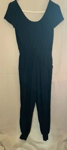 Women's NOBO Size S (3-5) - Black One Piece Pant Suit w/ Elastic Waist - Picture 1 of 6