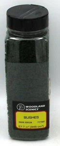 WOODLAND SCENICS BUSHES - DARK GREEN #1647 - SHAKER BOTTLE - Picture 1 of 2