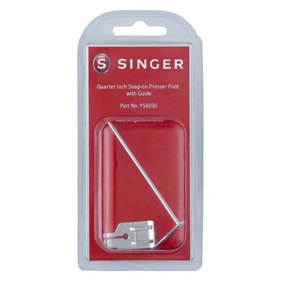 Singer Metal Quarter Inch Foot Sewing Machine Low Shank - Image 1 of 1