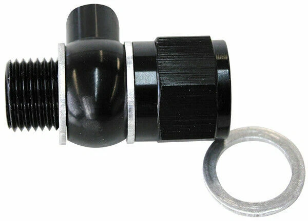 AeroFlow Performance Products AF166-05-02BLK LS Chevy Oil Pressure Adapter - Black