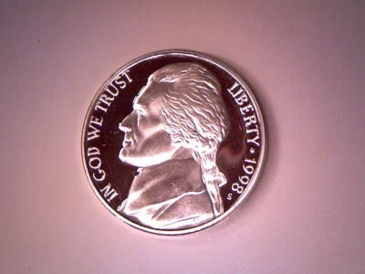 1998 S 5C Proof Jefferson Nickel **Free Shipping** - Image 1 of 2