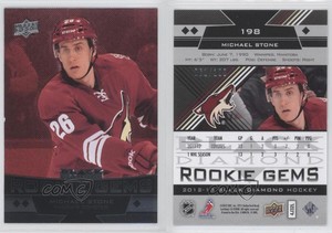 2012 Upper Deck Black Diamond Triple Gems Ruby /100 Michael Stone #198 Rookie RC