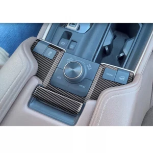 Carbon Center Console Button Cover Trim For Toyota Grand Highlander 2024-up - Picture 1 of 8