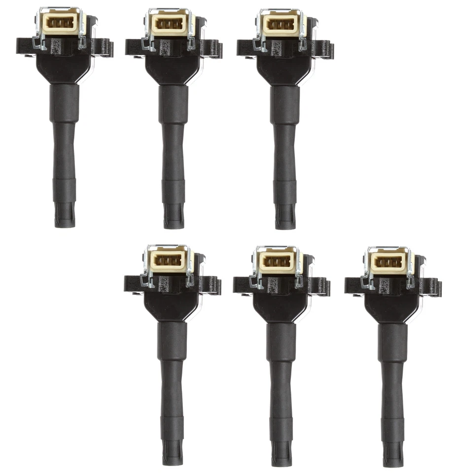 Set of 6 Delphi Direct Ignition Coils for BMW E30 E36 E34 325i 325is 525i M3 L6 - Image 1 of 1