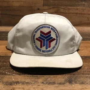 VTG Semaine Nationale Des Transports Hat Snapback Cap Mens Gray 90s Quebec READ - Picture 1 of 14