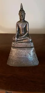 CONTEMPORARY METALLIC THAI BUDDHA 6 1/4 INCHES IN HEIGHT - Picture 1 of 5