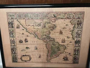 America Nova Tabula Wood Veneer Map - Picture 1 of 1