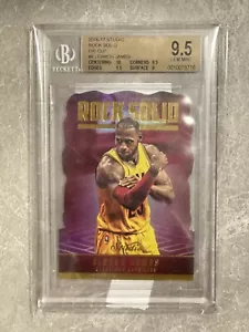 2016-17 Panini Studio Rock Solid Die-Cut #6 LeBron James Cavaliers BGS 9.5 - Picture 1 of 2