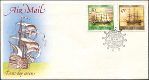1988 Papúa Nueva Guinea Ships Serie III Juego de 2 Estampillas Sin Dirección FDC En muy buen estado - Imagen 1 de 1