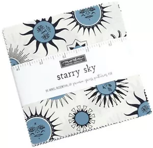 Starry Sky Moda Charm Pack 42 100% Cotton 5" Precut Fabric Quilt Squares - Picture 1 of 2