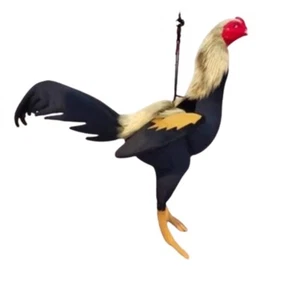 Huhn Puppe Hahn Realistisch Sammlerstück Silikon Thai Hahn C3 - Bild 1 von 8