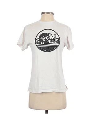 Element Women White Short Sleeve T-Shirt S - Image 1 of 2