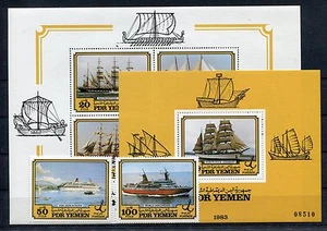 Yemen (Südjemen) 327/28 Block 14/15 Mint / Ships 1/3393 - Picture 1 of 1