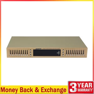 220V Golden Stereo 10-band Graphic Audio Equalizer Treble and Bass Adjustment EQ - Bild 1 von 6