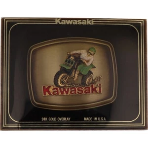 New Kawasaki Tecate 3 Wheeler Atv Atc Cycle Three 1970s Nos Vintage Belt Buckle - Picture 1 of 7