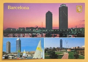 Postcard SP. Barcelona,  Olympic Kleinstad. Spain - Picture 1 of 2