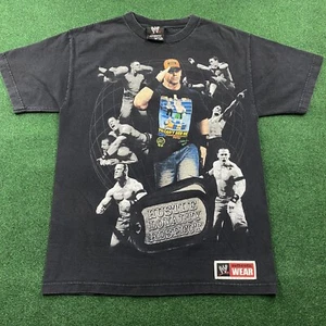 Camisa de Lucha Libre De Colección John Cena WWE Para Hombres Mediana Negra Camiseta Y2K Cenation 2007 - Imagen 1 de 8