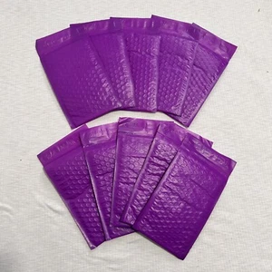 4" x 7" Purple Padded Bubble Mailers Shipping Bags Easy QTY 10 - Picture 1 of 4
