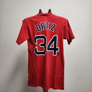 T-Shirt authentisch majestätisch MLB Boston Red Sox Ortiz rot ERWACHSENE - Bild 1 von 2