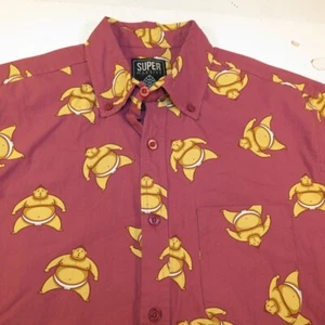 NEW NWT SUPER MASSIVE SUMO WRESTLER JAPANESE WRESTLER BUTTON UP SHIRT Mens S  - Picture 1 of 4