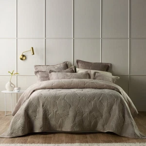 Kairo Taupe Velvet Coverlet Set or Accessories by Bianca - Picture 1 of 9