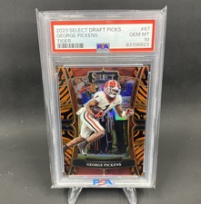 2023 PANINI SELECT DP GEORGE PICKENS SP TIGER PRIZM #67 PSA 10! POP 1! STEELERS!