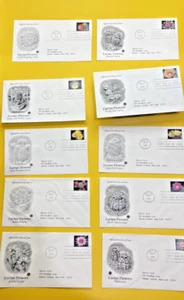 Cactus Flower Series FDC First Day Issue Envelopes / Lot of 10 - Picture 1 of 3
